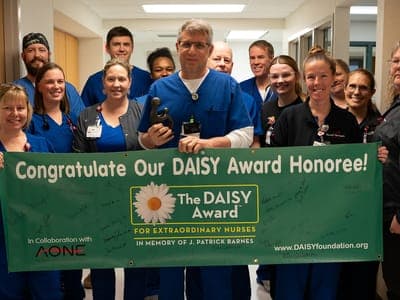 Kevin Schmader, RN, Receives DAISY Award