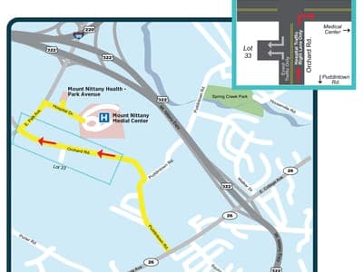 Directions to Mount Nittany Medical Center During Event Traffic